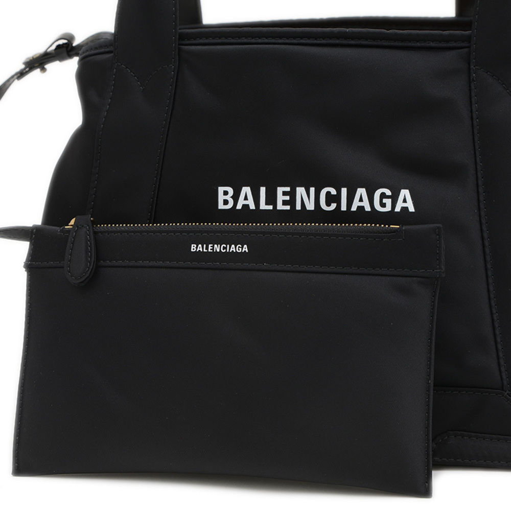 Balenciaga Navy Cabas Tote Bag in Black Nylon, Size Small, 339933 - Picture 3 of 7
